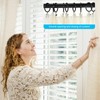 Curtains Ring Clip, Metal Curtain Ring with Hook, Sliding Eyelet