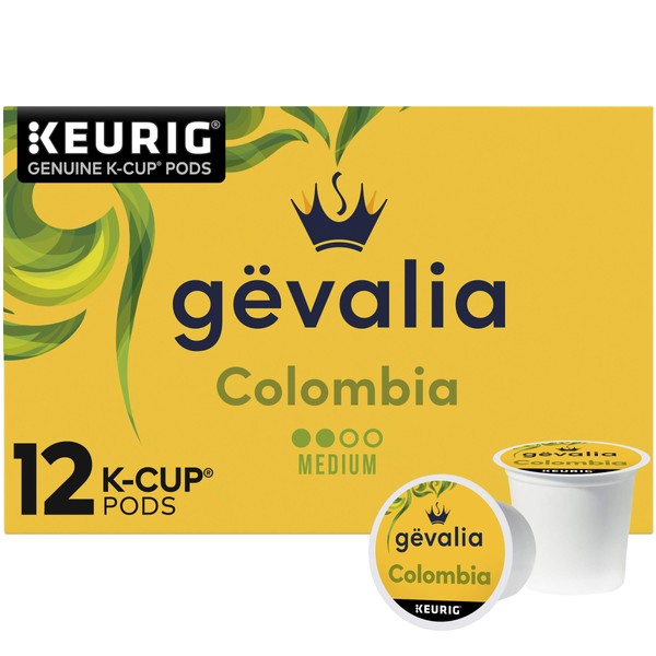 Gevalia Colomiba Blend Medium Roast K Cup Coffee Pods (12 Pods)