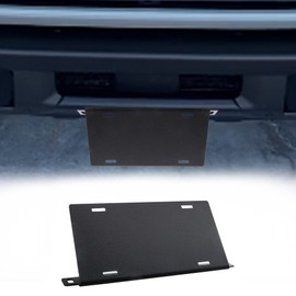 BESTAOO Front License Plate Frames for Ford Bronco, Aluminum Alloy Car License Plate Mounting Bracket Holder for Ford Bronco 2021 2022 2023 2024 2025, Easy Installation (Black)