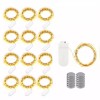 Lifeglow LED Fairy String Lights 12 Pack 20 Micro Lights