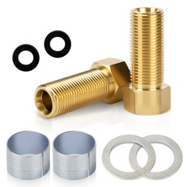 Faucet Shank Extension kit,100818 Thick Countertop Extension Set for Faucet Valves, Faucet Pipe Extender