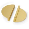 Does Not Apply 10 Pack Half Moon Matte Gold Cabinet