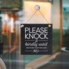 Volumoon ONE 2-Sided Sign, Knock & Kindly Wait, Do Not