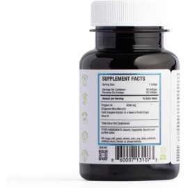 **Oregano Oil, 60 Softgels – Suplemento de Apoyo Inmunológico e Intestinal** – Expira 6/27.