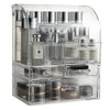MOOCHI Professional Large Cosmetic Makeup Organizer Bathroom Storage Display Case