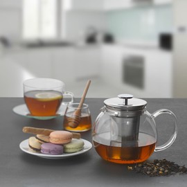 Bialetti 06714 6-Cup Tea Pot, Plastic, Black