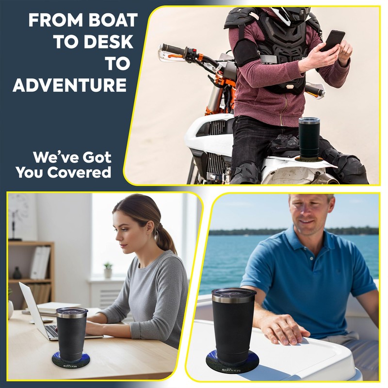 Lil Sucker Suction Cup Holder – Universal Drink Holder for