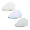 Geyanuo 3Pcs Cotton Newsboy Hat for Men Cool Adjustable Flat