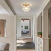 Zlepmlla Glass Ceiling Light, Clear Ribbed Glass Ceiling Light Fixture