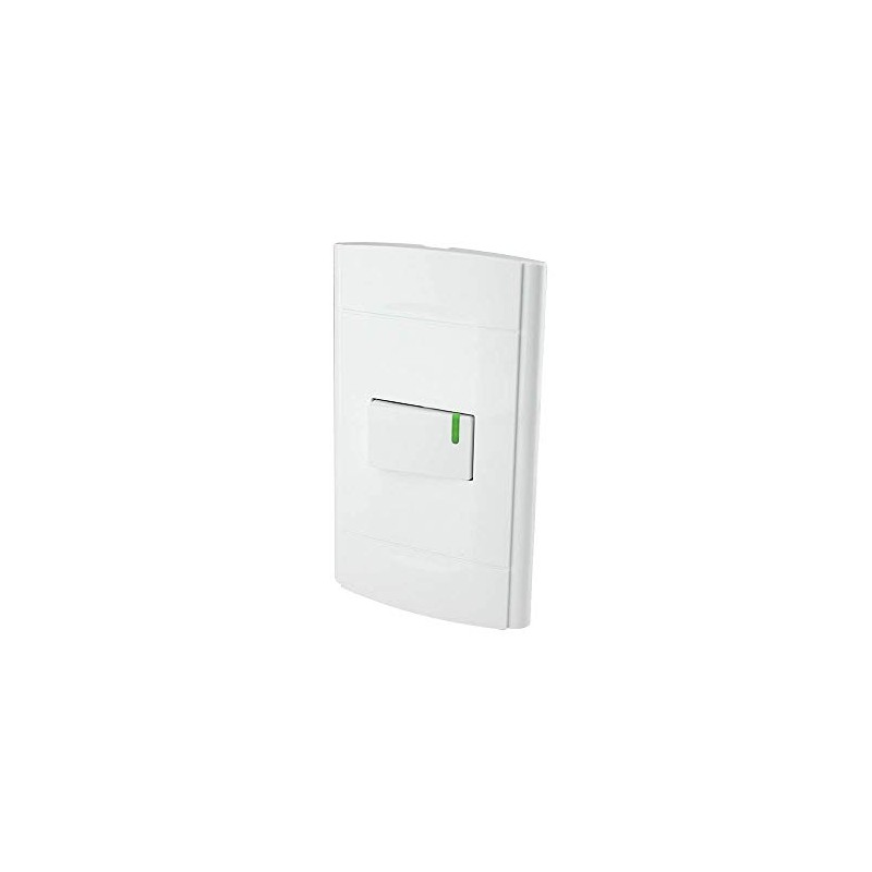 SANELEC, Apagador Sencillo con Placa, Línea Roma, Diseño Simple, Apagadores