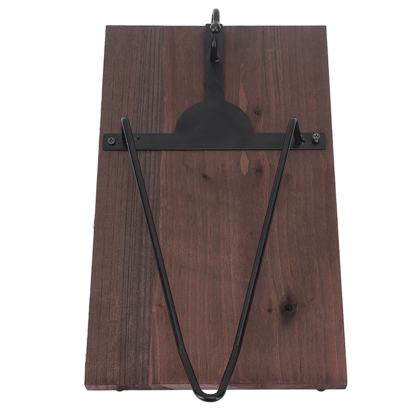 Motorcycle Helmet Rack with Jacket Hook Wood and Iron Wall