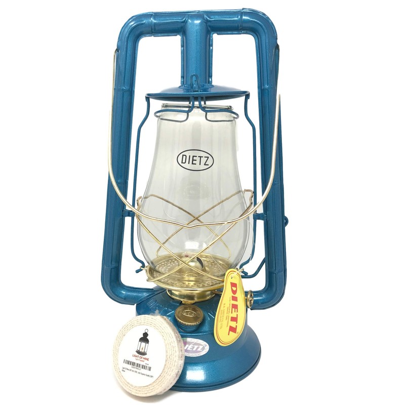 Dietz Monarch #10 Hot Blast Blue and Gold Kerosene Lantern
