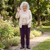 Gejoy 8 Pcs Old Lady Costume for Women, Grandma Wig
