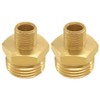 Uenede Water Line Adapter, 3/4" GHT Male to 3/8" Compression