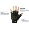 BIONIC Men's Beast Mode Fitness Fingerless Gloves, 2X-Large, Black