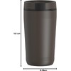 THERMOS ALTA SERIES Vaso de acero inoxidable, 12 onzas, negro