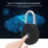 W08 Smart Fingerprint Padlock USB Rechargeable Security Lock IP65 Waterproof