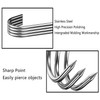 WADY Meat Hooks, 12Pcs Premium Stainless Steel Butcher Hook Smoking