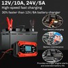 Battery Charger 10-Amp 12V and 24V Fully-Automatic Smart Car Battery