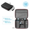 Sanwa Direct 200-BAGIN014_015_016_023BK Travel Pouch, Gadget Pouch, Semi-Hard, Black, Design