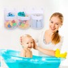 60cm Mesh Bath Toy Storage Organizer with 3 Large Compartments