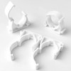 Pack of 50 M25 Pipe Clamps 25 mm White PPR