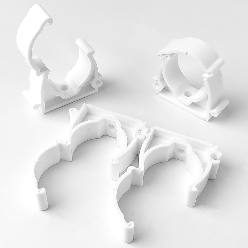 Pack of 50 M25 Pipe Clamps 25 mm White PPR