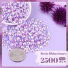 2500PCS 5mm Resin Jelly Rhinestones in Bulk (Lavender Purple AB),