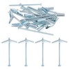 sourcing map 15Pcs Spring Toggle Bolt Anchors, 1/8"x3" Butterfly Anchors