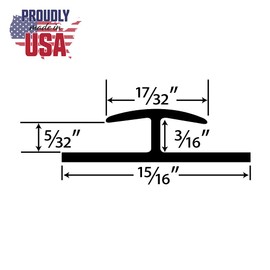 Outwater Plastic H Channel Fits Material 1/8 Inch Thick Clear Butyrate Divider Moulding 36 Inch Length (Pack of 4)