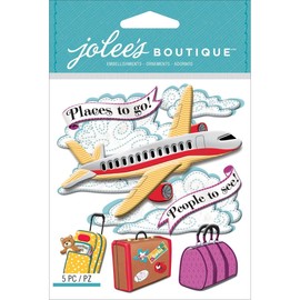 Jolee'S Boutique Dimensional Stickers-Airplane