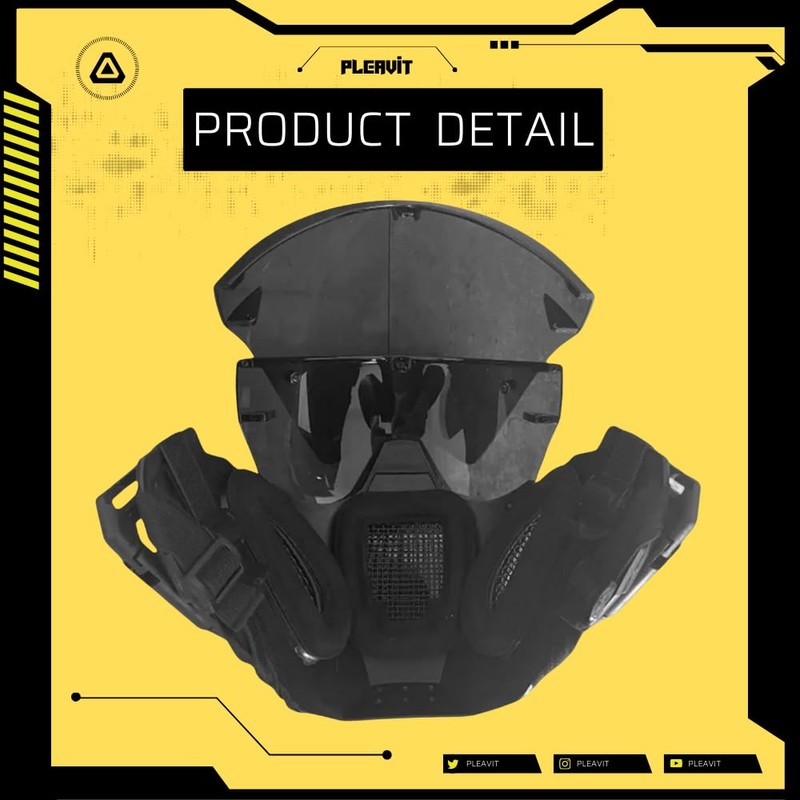 PLEAVIT Cyberpunk Cosplay Helmet