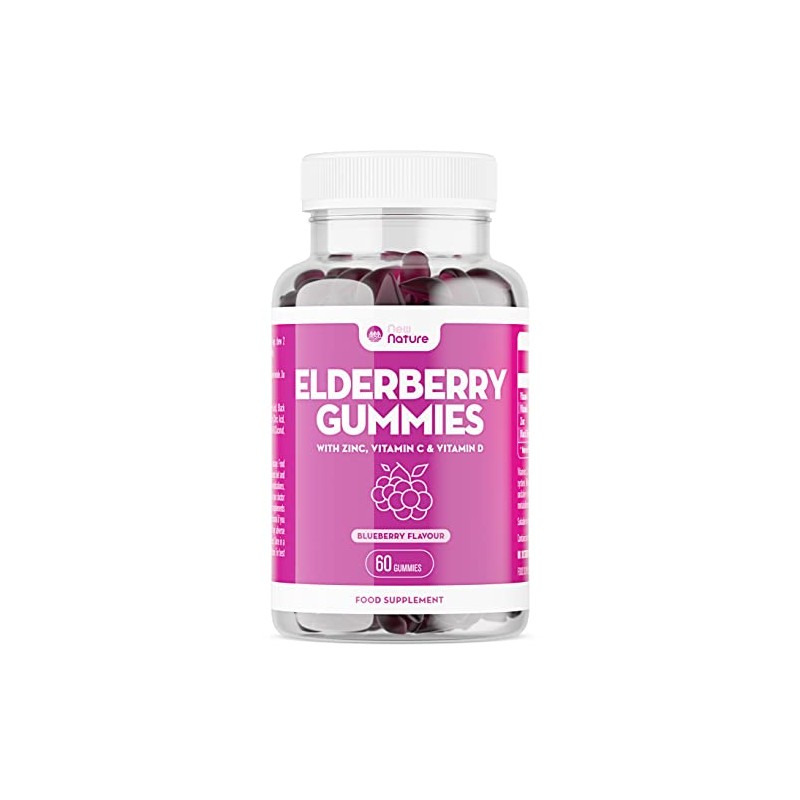 Elderberry Gummies with Zinc, Vitamin C & Vitamin D -
