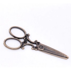 Unbranded 5 Scissor Charms Large Pendants Antique Copper Tone 60 x 25 mm 1434