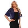 Atxnn Women's Bolero Shrug Summer Chiffon Cropped Cardigan Tops UK