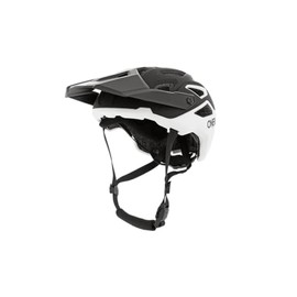 O'NEAL Enduro Trail Downhill Mountain Bike Helmet, Sweat-Absorbing Inner Lining, Shell Made of Robust ABS, Helmet Pike Solid, Adult, Black, White, Size L/XL