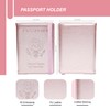 NASNOVA Passport and Vaccine Card Holder, PU Leather Passport Holder