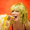 CLISPEED 6Pcs Colorful Foil Tinsel Wigs Metallic Costume Wig Headwear