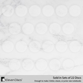 Eleven Discs 1½-Inch Transparent Discbound Expansion Discs for Custom Notebook and Planner for Circa - Exclusively Compatible, Not for Arc or TUL (Set of 22)