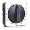 Wzhtuzi Kitchen Timer Magnetic Stainless Steel Square Kitchen Alarm Clock