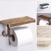 Vintage Paper Towel Holder with Cellphone Shelf for Bathroom, Wall