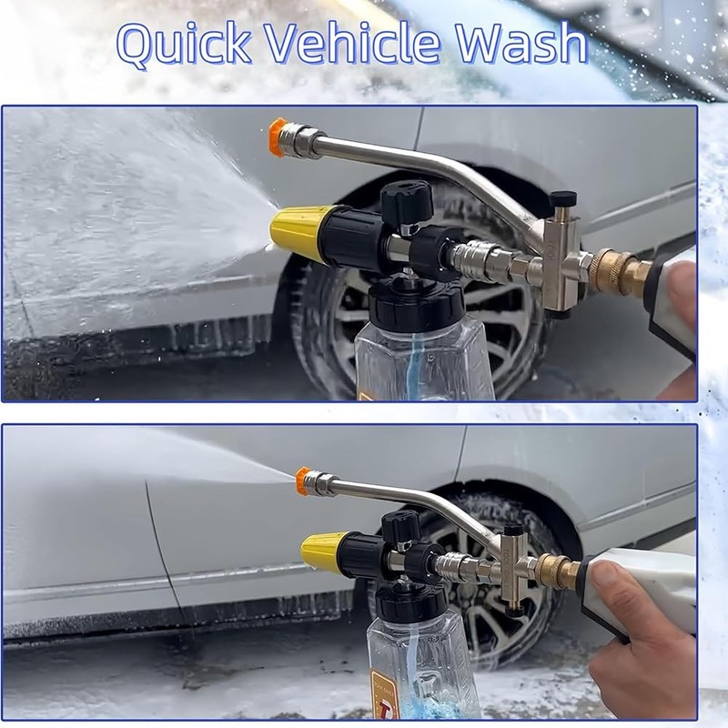 Foam-Cannon with 5 Pressure Washer Sprayer Nozzles, for Pressure Washer,1/4inch