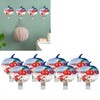 8Pcs Apple Shape PunchFree Hook WallMounted Sticking Hook Kitchen Bathroom