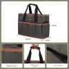 Tool Bag 16 oz. Waxed Canvas Tool Bag Large Capacity