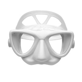 C4 Plasma Mask XL for Freediving and Diving Fishing (White)