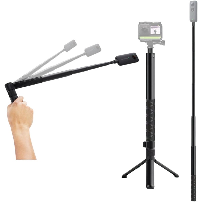 1.2m Invisible Selfie Stick For Bullet Time Handle For Insta360
