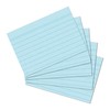 Herlitz 10836187 Index Cards A5 Lined Blue Pack of 100