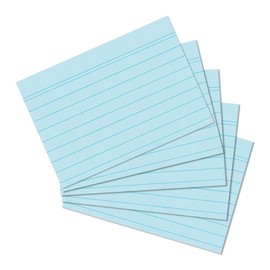 Herlitz 10836187 Index Cards A5 Lined Blue Pack of 100 Paper 2