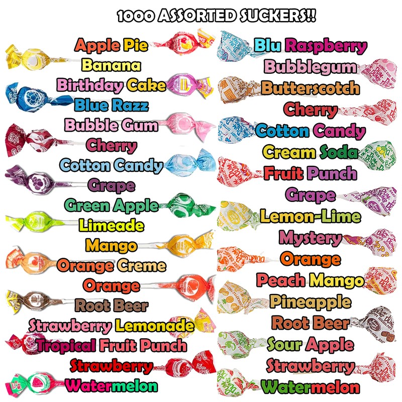 Bulk Suckers Individually Wrapped Bulk Lollipops - Dum Dums and