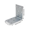 ERKO Angle Connector Metal Angle Galvanised Steel Set of 10